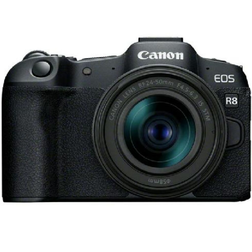 Canon-EOS-R8-with-24-50mm-full-frame-mirrorless-camera-cameradealsonline